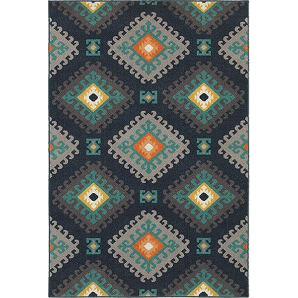 Sphinx By Oriental Weavers Oriental Weavers Hampton 4929B 2x8 Runner - Navy/ Grey-Polypropylene H4929B056230ST